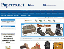 Tablet Screenshot of papetes.com.br
